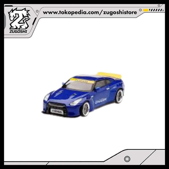 MINI GT #93 PANDEM NISSAN GT-R (R35) VELOCITY BLUE DUCK TAIL - Image 3