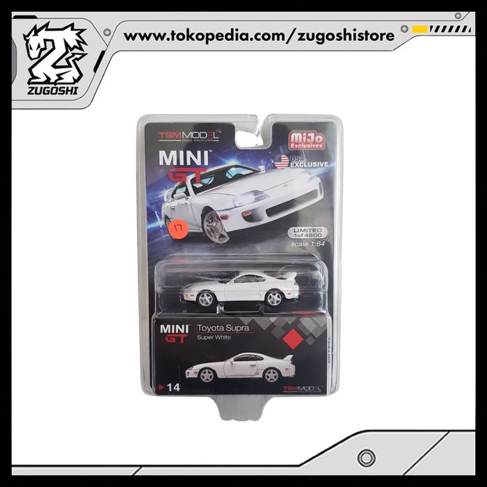 MINI GT #14 MIJO TOYOTA SUPRA SUPER WHITE