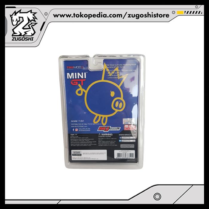 MINI GT #93 PANDEM NISSAN GT-R (R35) VELOCITY BLUE DUCK TAIL - Image 2