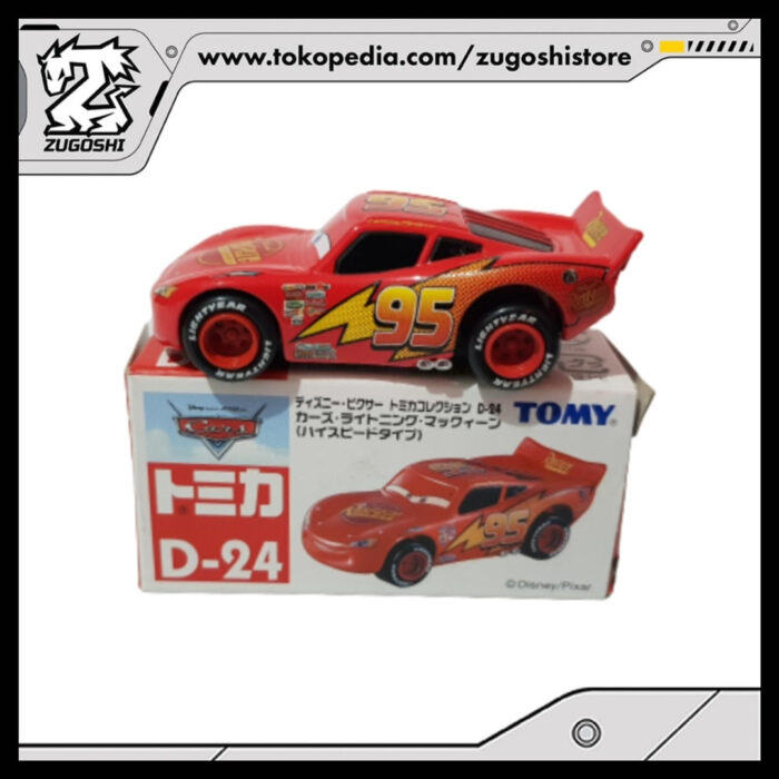 DIECAST TAKARA TOMY CARS D24 LIGHTNING MCQUEEN (HIGH SPEED TYPE)